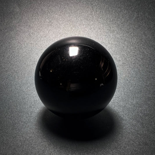 Black obsidian sphere.