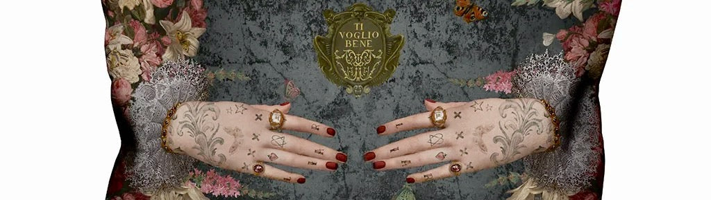 Voglio Bene - Samettilaukut 22x30 cm