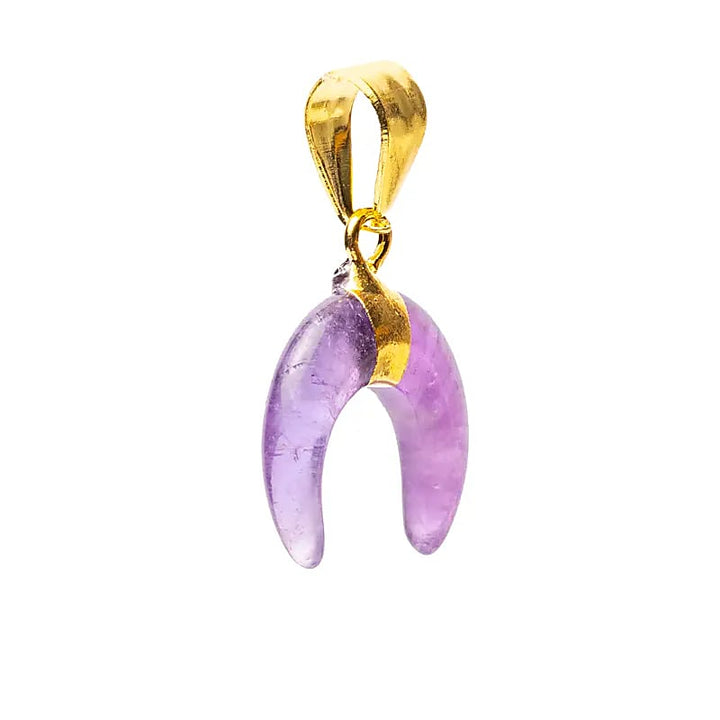 Kuunsirpin muotoinen - ametistiriipus