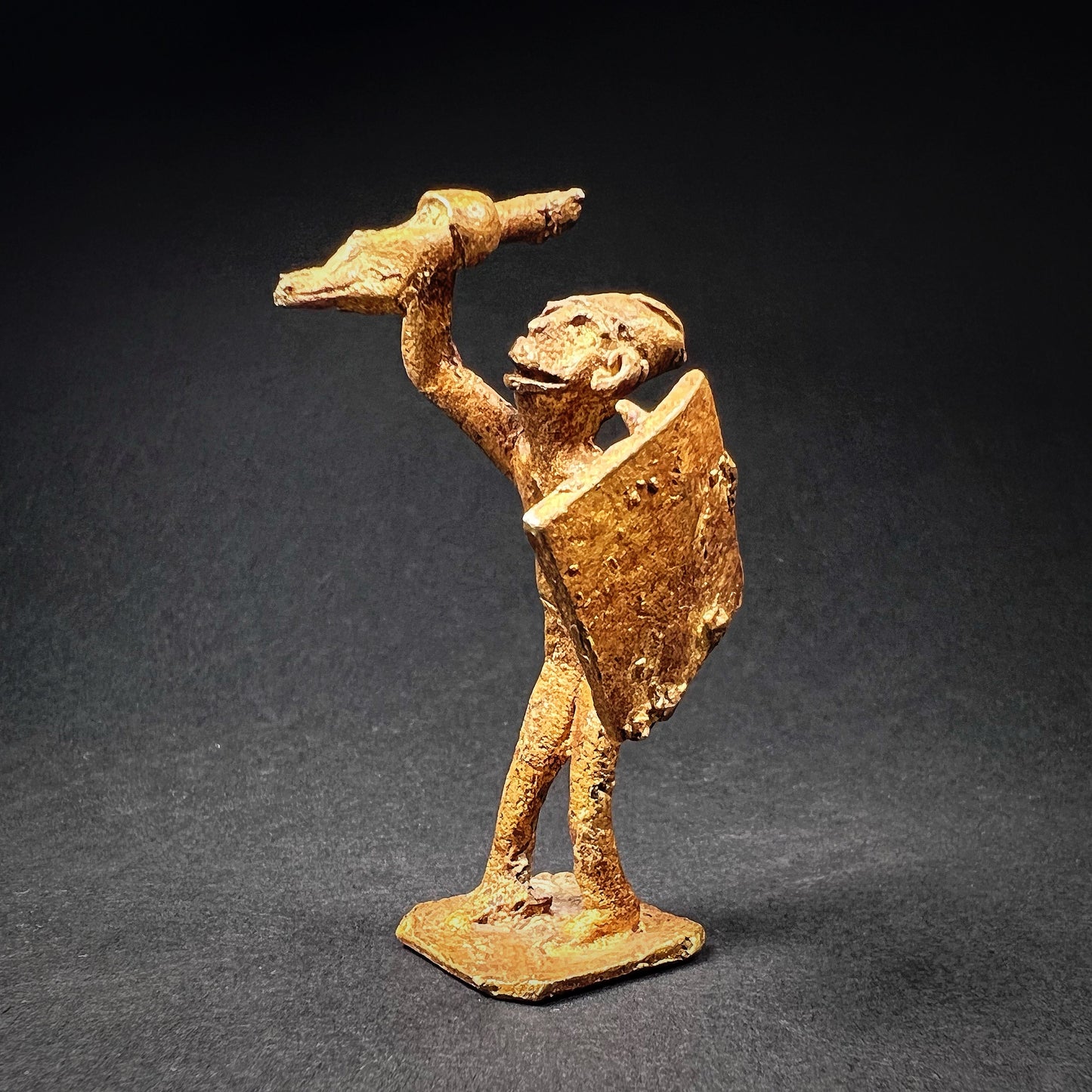 Asanti warrior statue - gold weight.