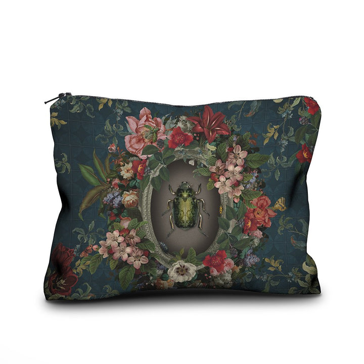 Beetle velvet pouch