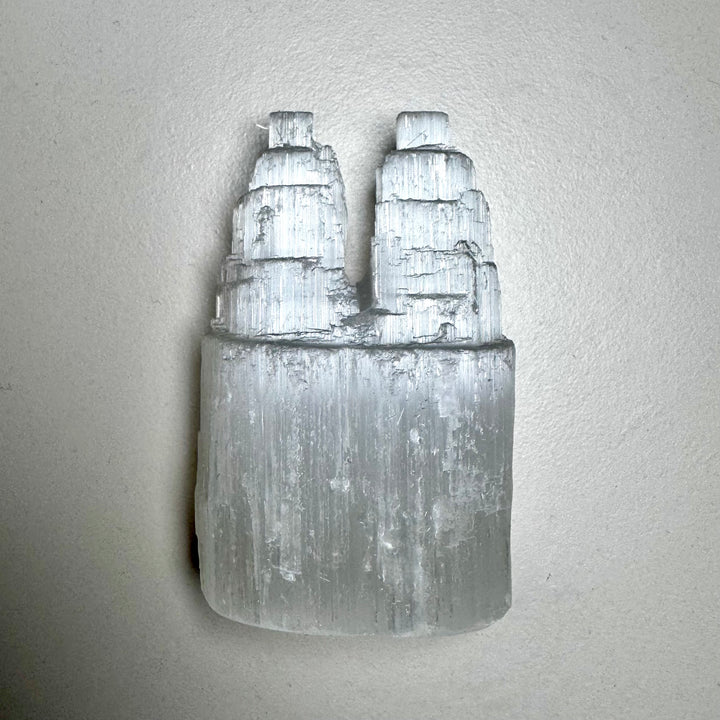 Selenite Twin Tower - Soulmate Crystal