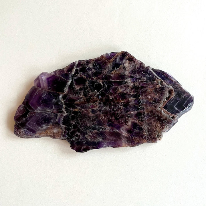 Chevron Amethyst Plate