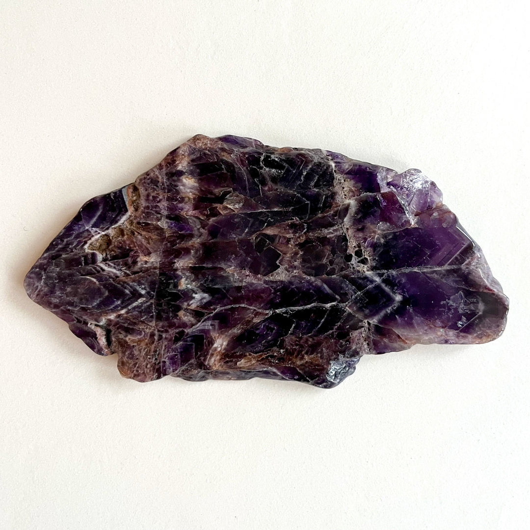 Chevron Amethyst Plate