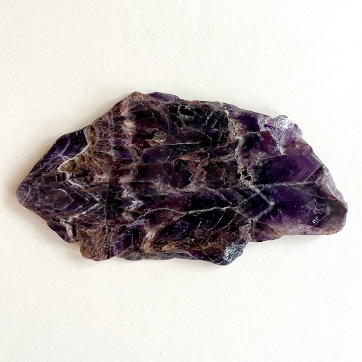 Chevron Amethyst Plate
