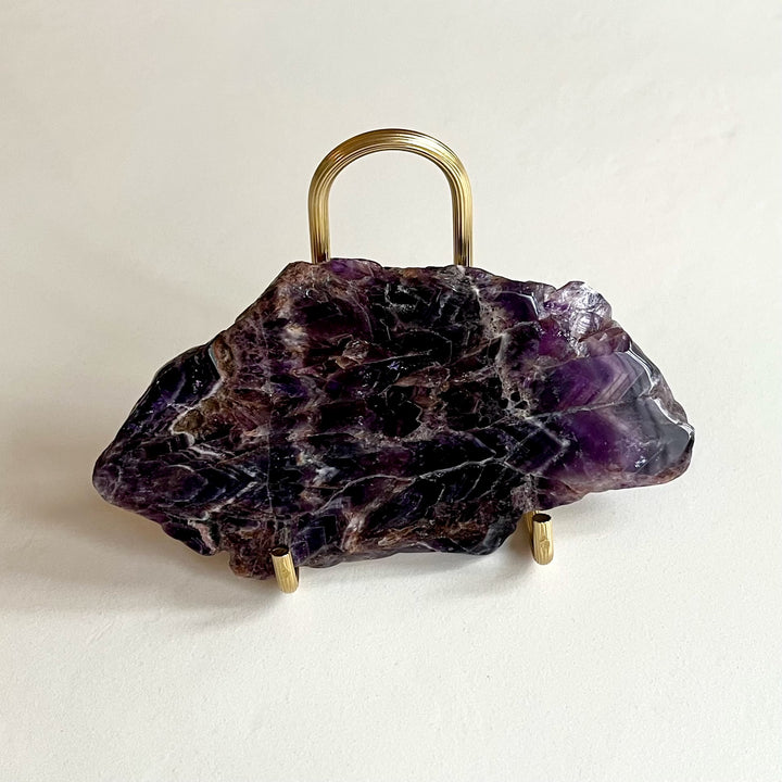 Chevron Amethyst Plate