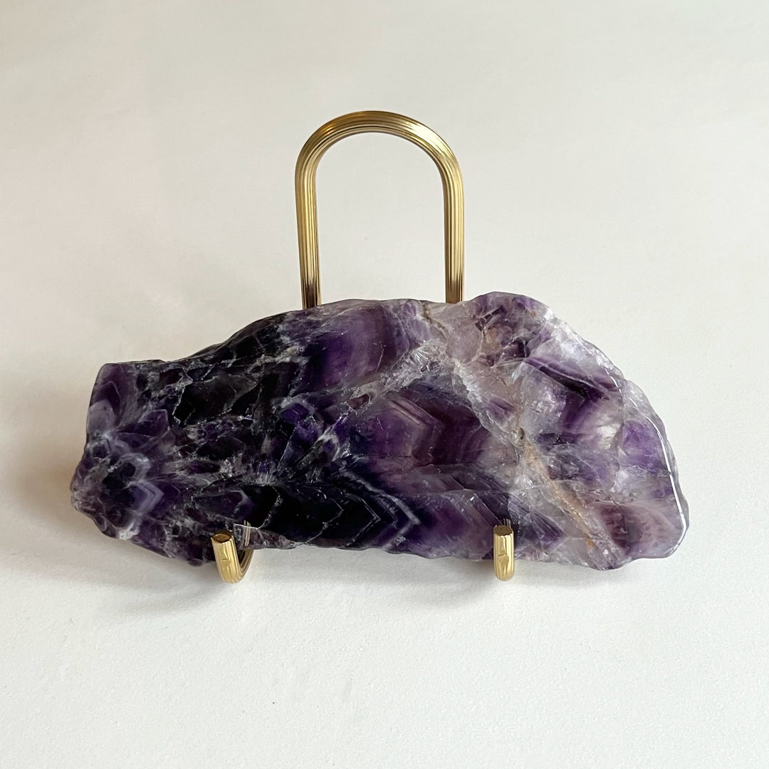 Chevron Amethyst Plate