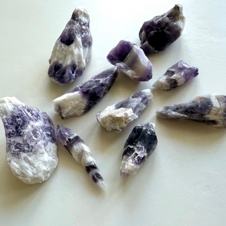 Chevron Amethyst - raw crystal