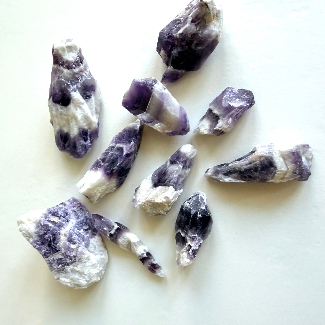 Chevron Amethyst - raw crystal
