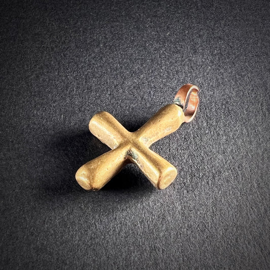 Bronze amulet - Coptic cross