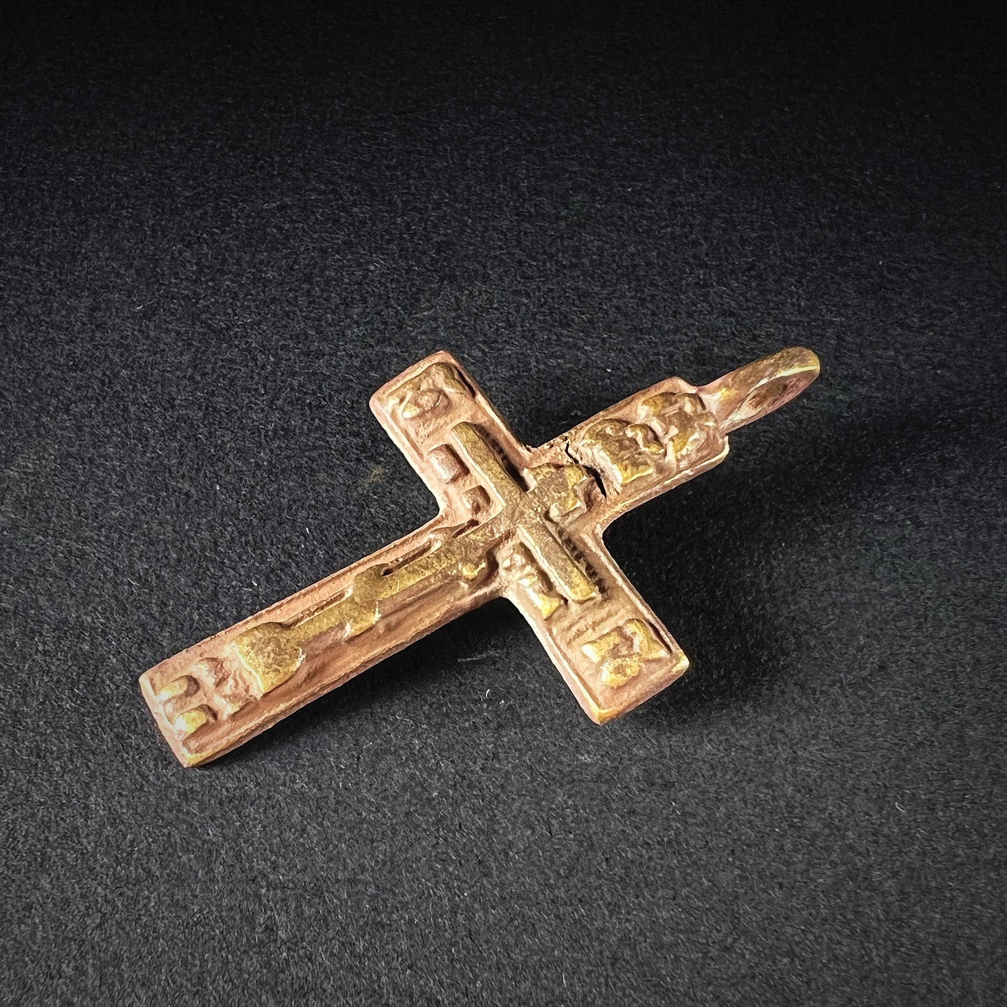 Bronze amulet - Slavic cross