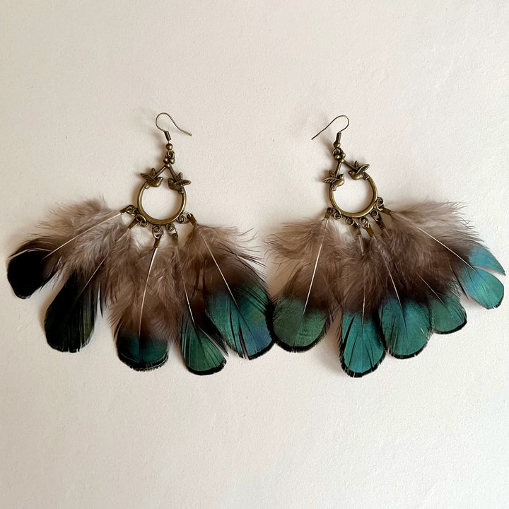 Feather earrings