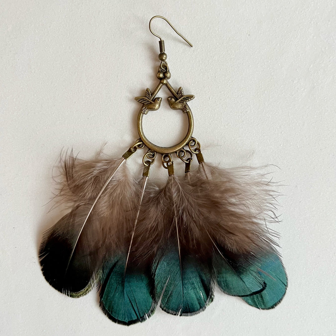 Feather earrings