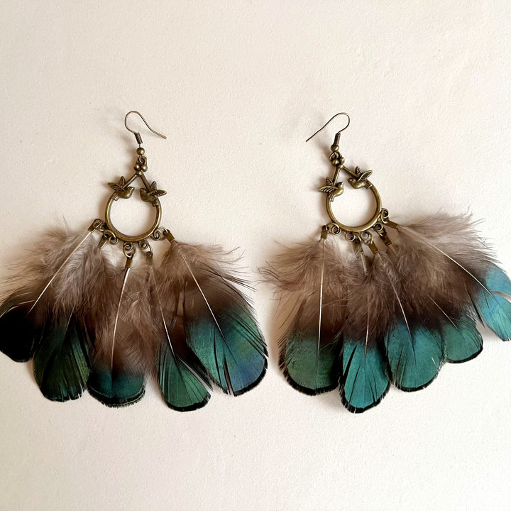 Feather earrings