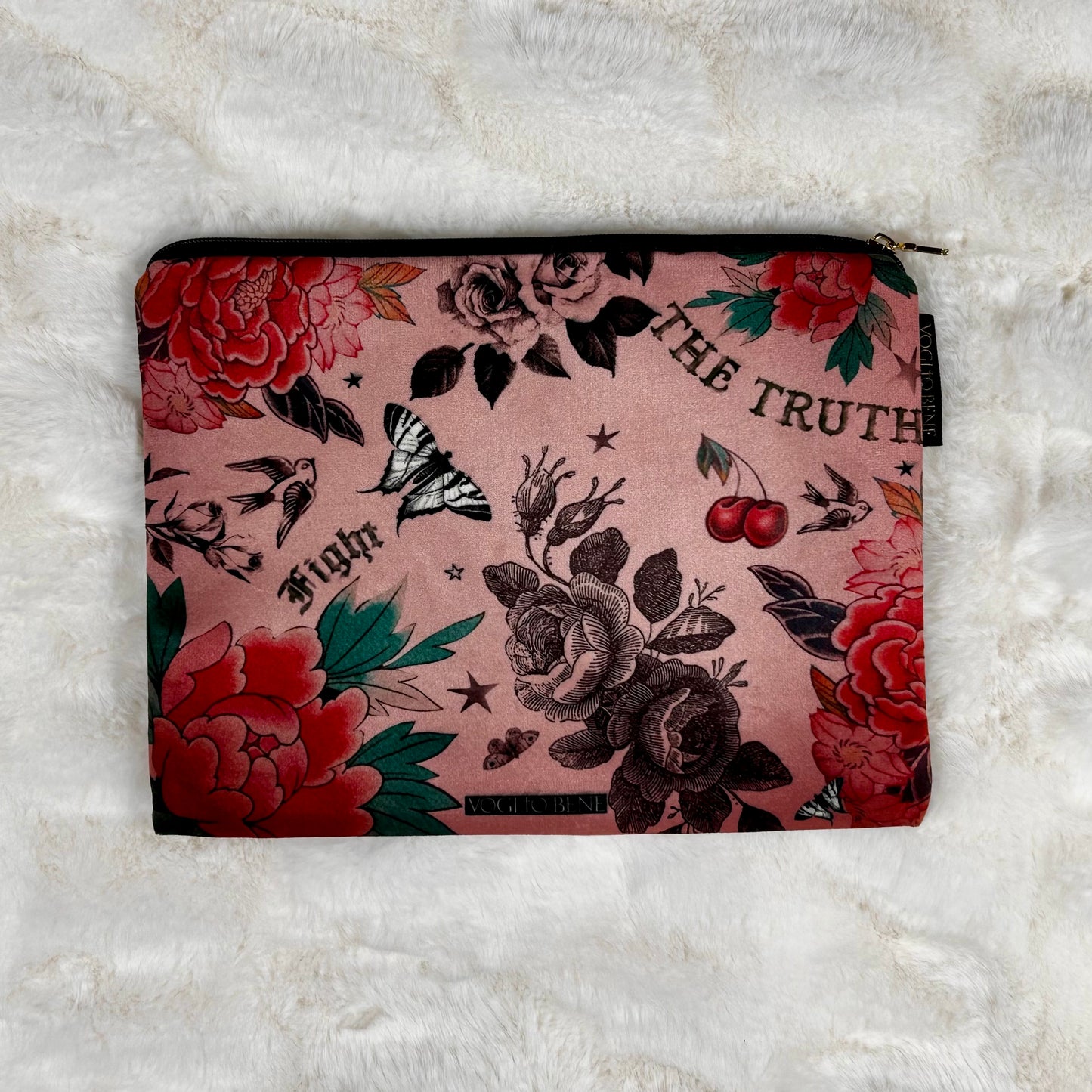 The Truth velvet pouch