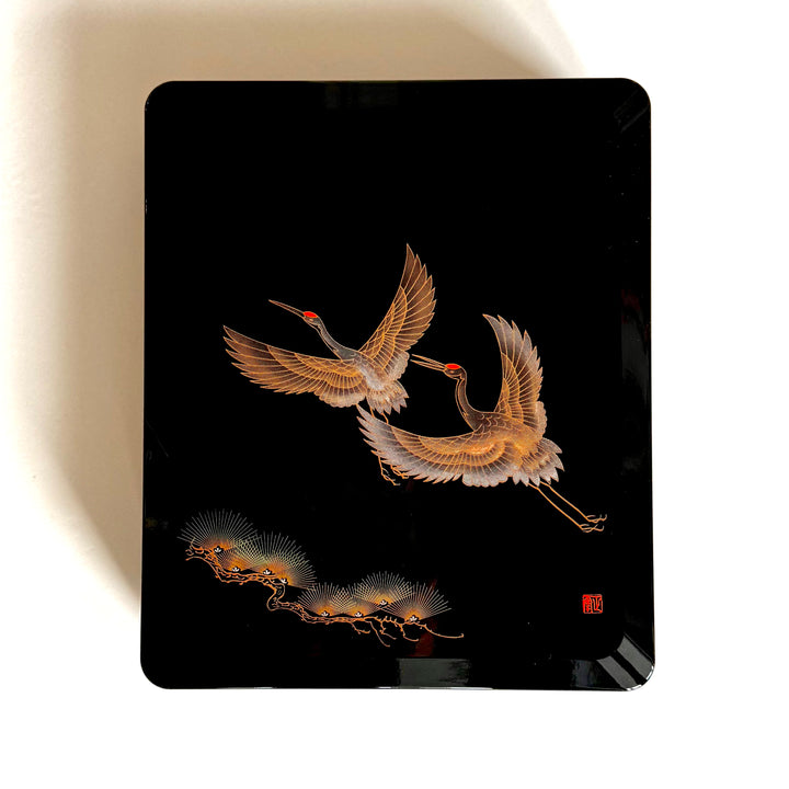 Upea japanilainen lakattu Fubako (文箱) laatikko