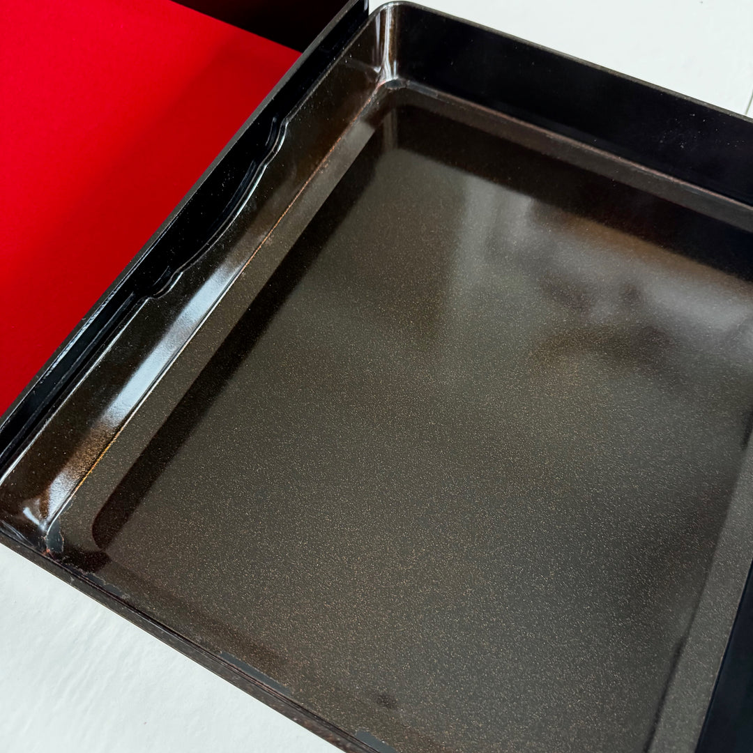 Upea japanilainen lakattu Fubako (文箱) laatikko