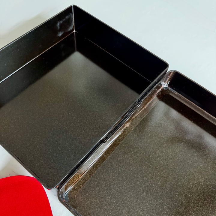 Upea japanilainen lakattu Fubako (文箱) laatikko