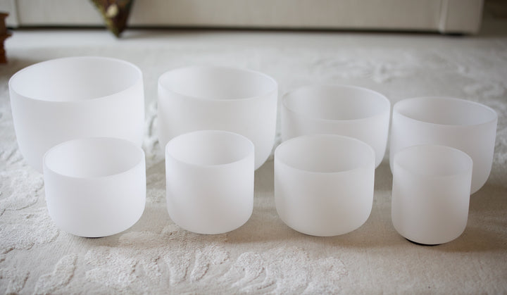 Kristalliäänimaljasetti, 8 maljaa C4-C5