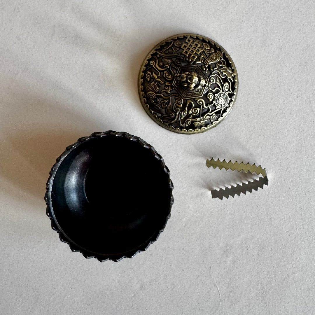 Metal incense burner