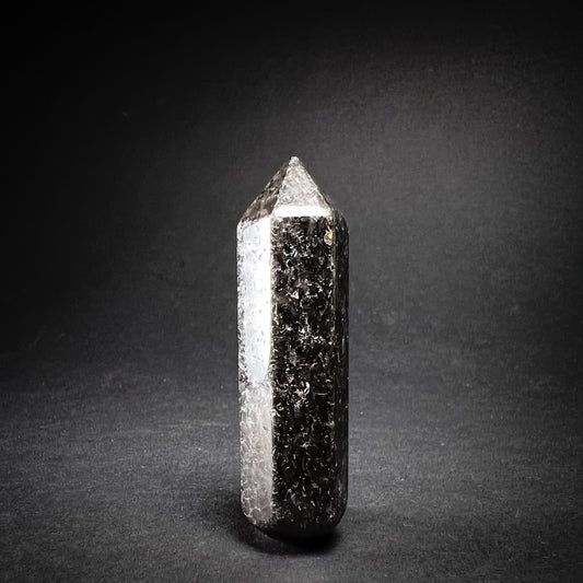Nuummite wand - shamanic protective stone