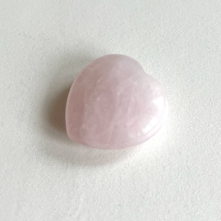 Heart-shaped rose quartz – a worry stone