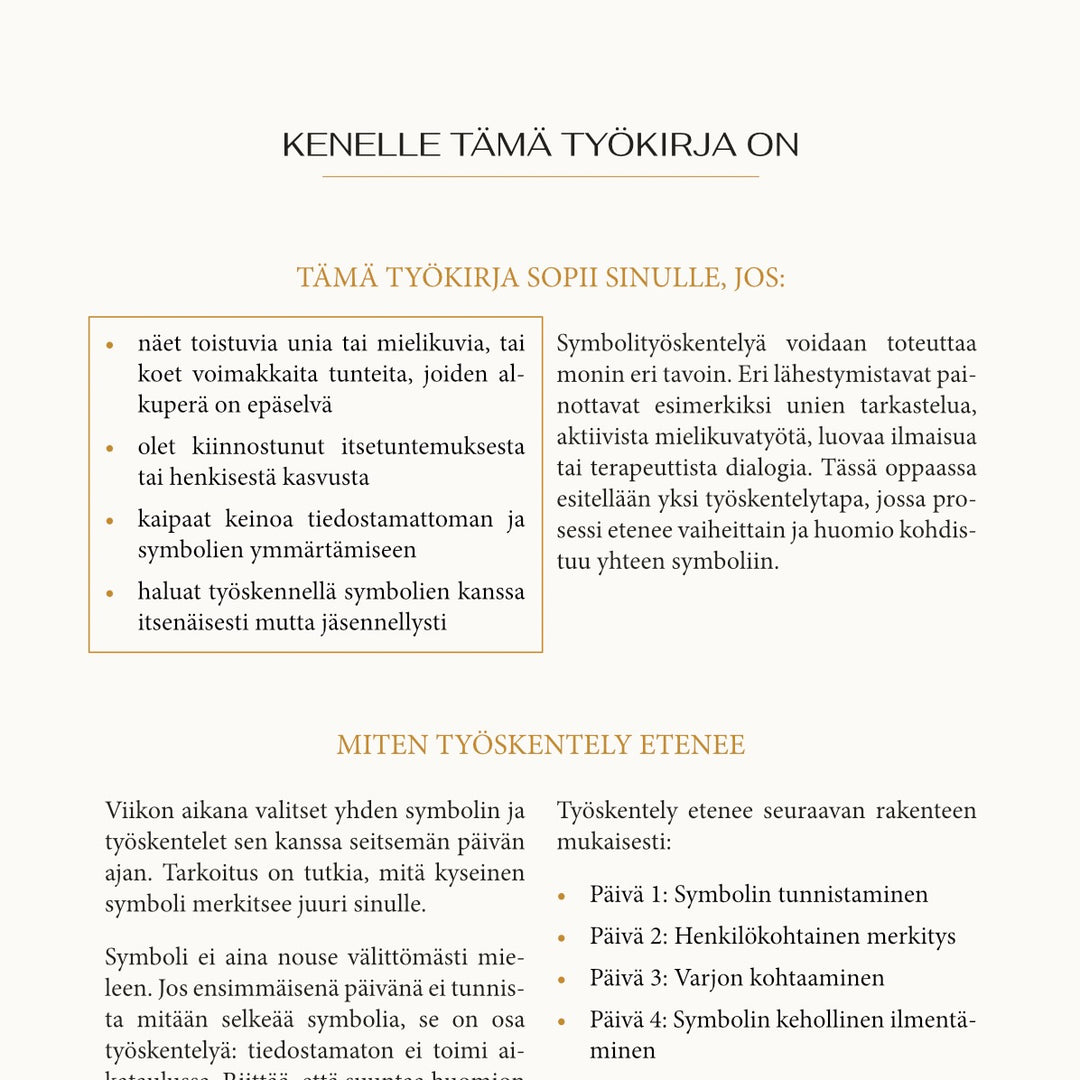 Working with a Symbol – A Workbook for a Seven-Day Journey (PDF)