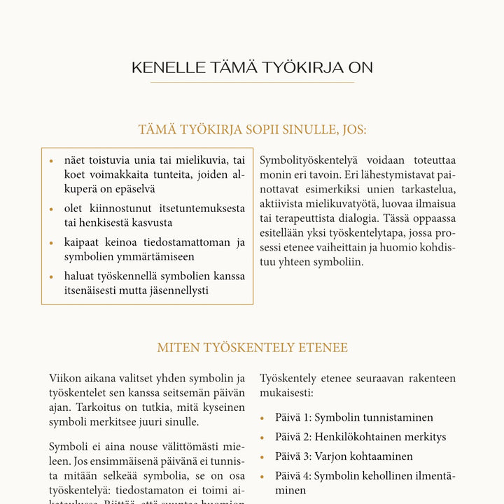 Working with a Symbol – A Workbook for a Seven-Day Journey (PDF)