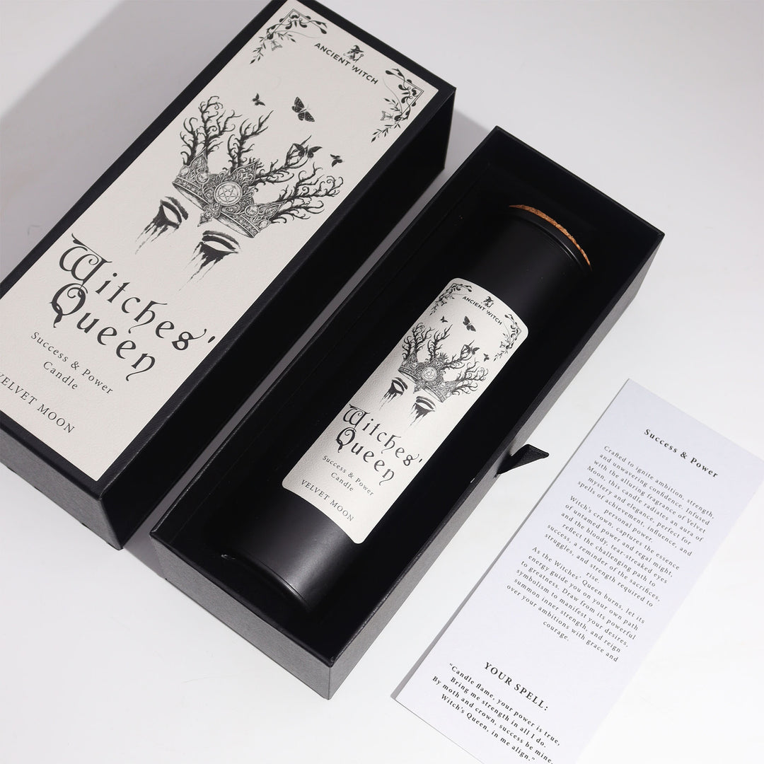 Witches Queen scented candle, Success & Power