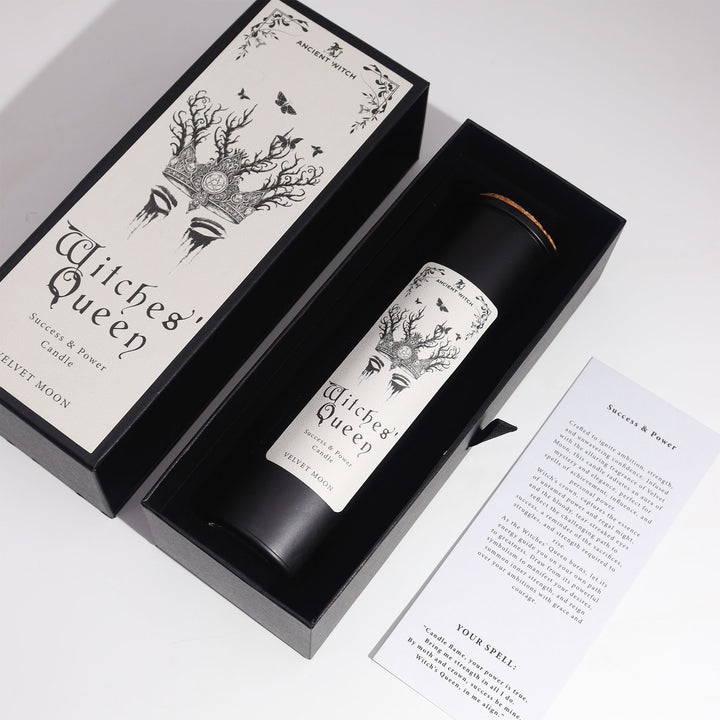 Witches Queen scented candle, Success & Power