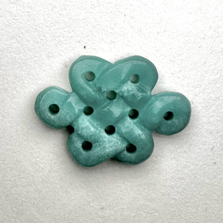 Amazonite Infinite Knot Amulet