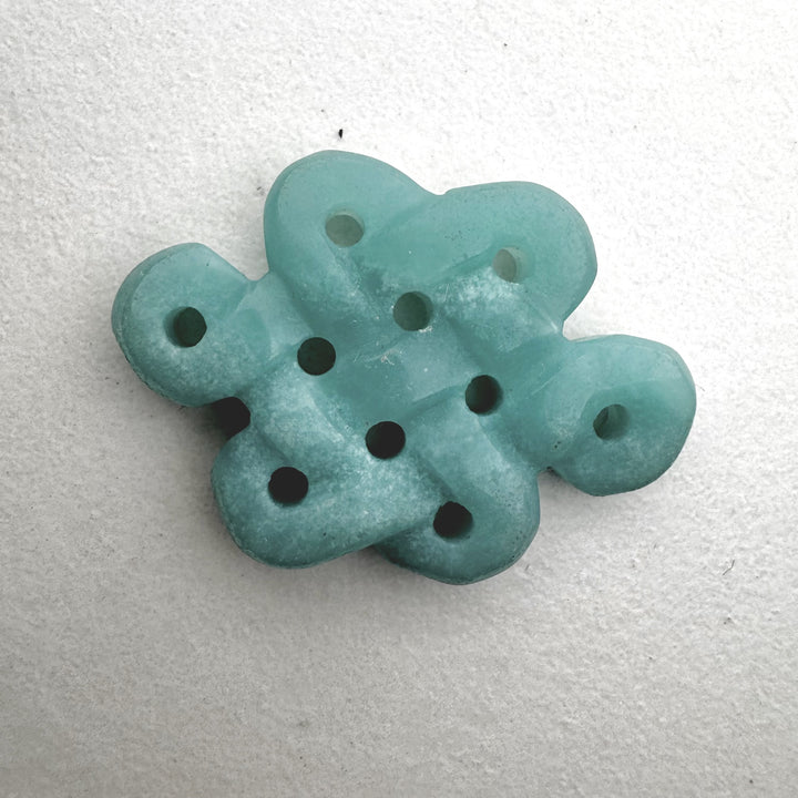 Amazonite Infinite Knot Amulet