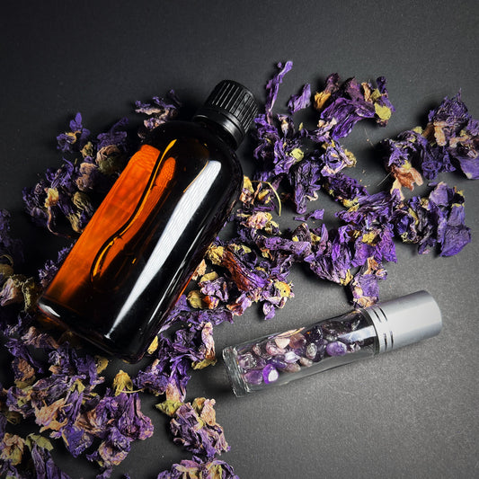 Rosehip oil 100 ml with amethyst roller