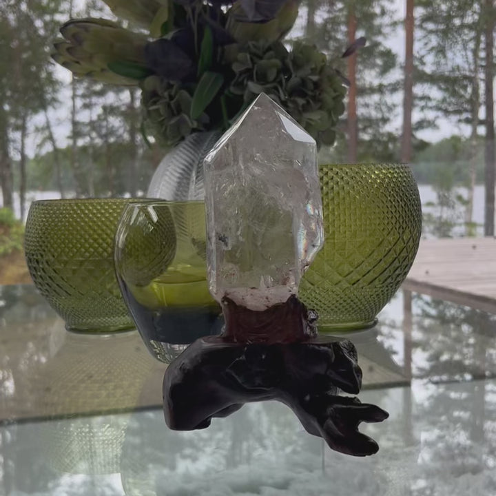 Large Garden Quartz on Stand – STUNNING unique Specimen!